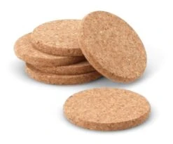 Continenta Gläseruntersetzer Aus Kork, 6er Set