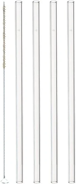 Leonardo Glastrinkhalme CIAO 4er-Set 20 Cm + BĂĽrste