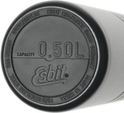 Esbit MAJORIS Edelstahl Isolierflasche Mit Doppelwandigem Edelstahl-Becher, 0.5L, Schwarz -Leonardo Shop 219 VF500TL DG 5