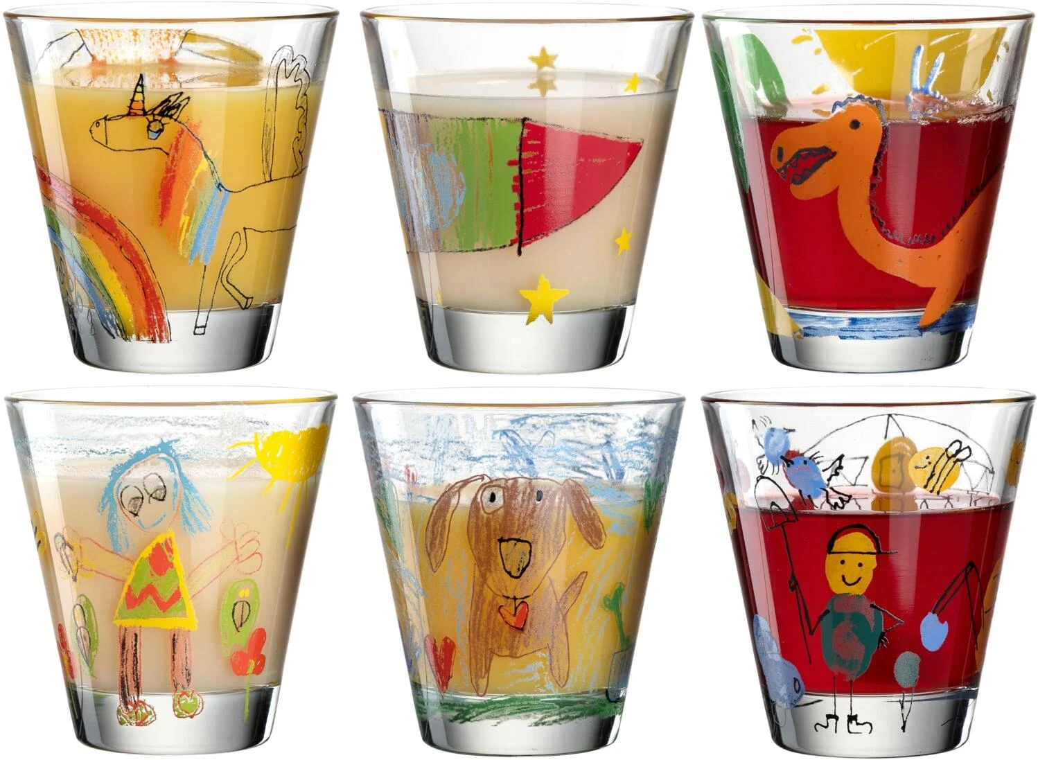 Leonardo Trinkglas BAMBINI 6 Stück Sortiert 215 Ml 8 Leonardo Trinkglas BAMBINI 6 Stück Sortiert 215 Ml – Bild 6
