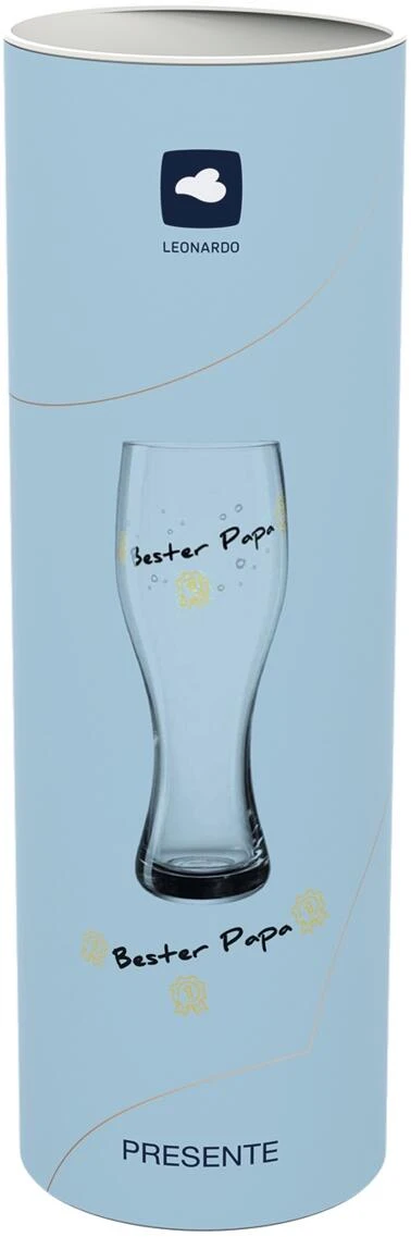 Leonardo Weizenbierglas PRESENTE 500 Ml ′Bester Papa′ 4 Leonardo Weizenbierglas PRESENTE 500 Ml ′Bester Papa′ – Bild 2