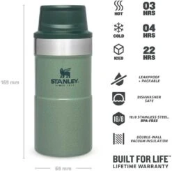 Stanley Becher, 0,25l, Grün -Leonardo Shop 222 674100 web3