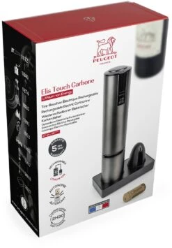 PEUGEOT Elektrischer Korkenzieher Elis Touch Mit Akku, Carbon -Leonardo Shop ELIS TOUCH Lithium Ion Carbone 201043 PACK