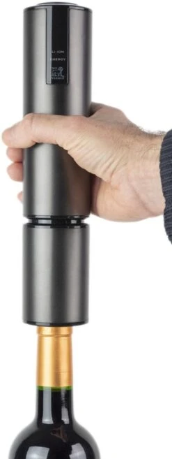 PEUGEOT Elektrischer Korkenzieher Elis Touch Mit Akku, Carbon -Leonardo Shop ELIS TOUCH Lithium Ion Carbone debouchage 201043