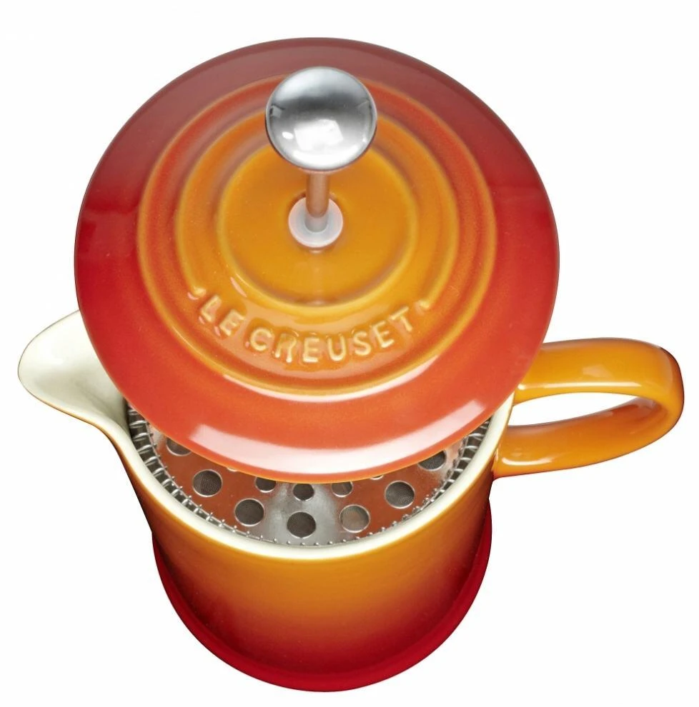 Le Creuset Kaffeebereiter In Ofenrot 4 Le Creuset Kaffeebereiter In Ofenrot – Bild 2