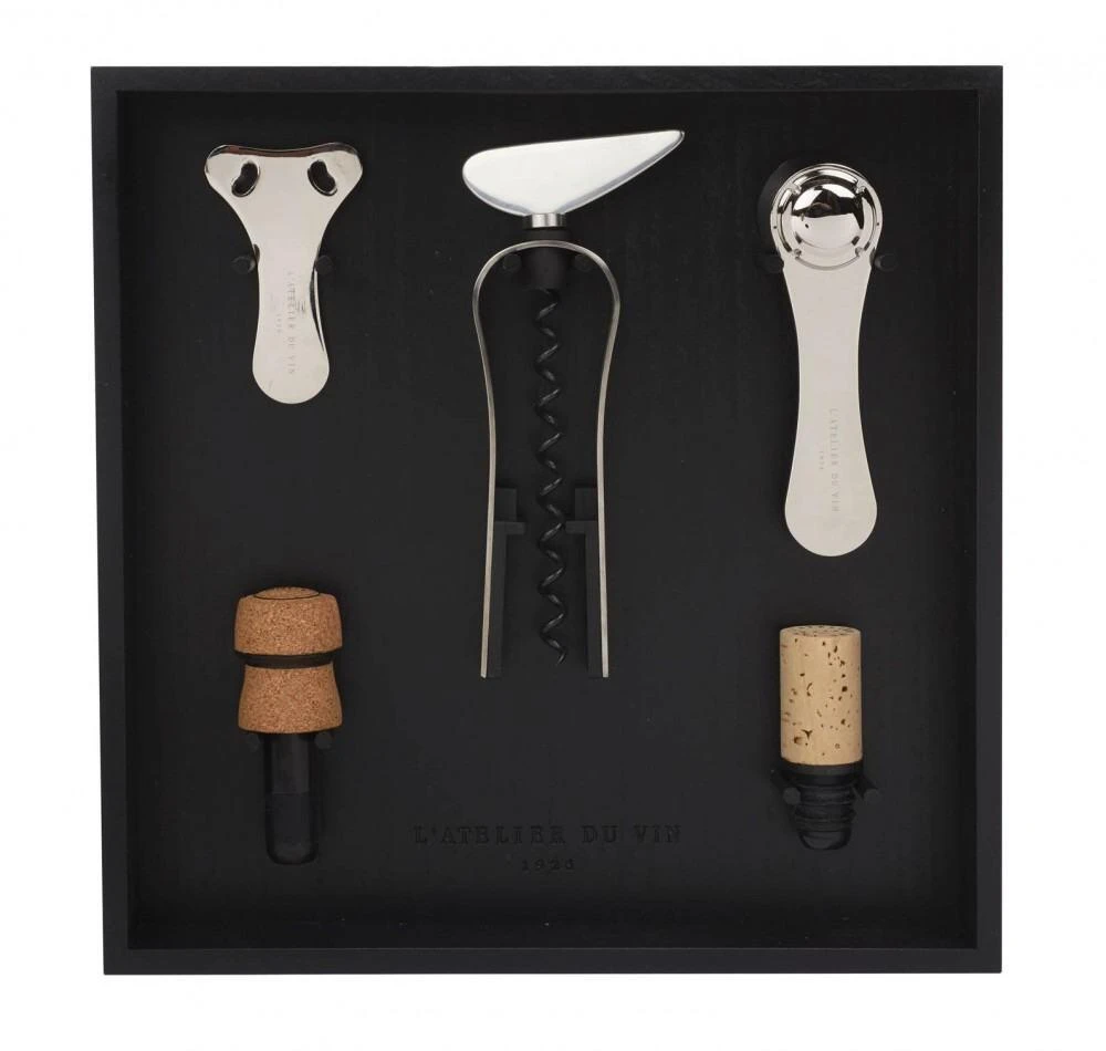 L′Atelier Du Vin Wein-Set In Schwarz, 5-teilig 3 L′Atelier Du Vin Wein-Set In Schwarz, 5-teilig