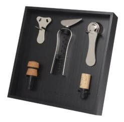 L′Atelier Du Vin Wein-Set In Schwarz, 5-teilig 17 L′Atelier Du Vin Wein-Set In Schwarz, 5-teilig -Leonardo Shop Ratelier noir profil neu l