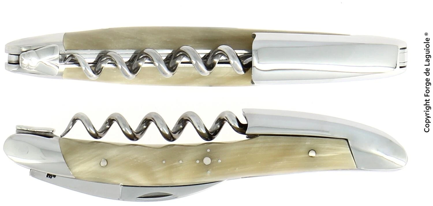 Forge De Laguiole Sommeliermesser In Marmorierter Hornspitze 3 Forge De Laguiole Sommeliermesser In Marmorierter Hornspitze