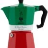Bialetti Espressokocher Moka Express Italia -Leonardo Shop Tricolore 1