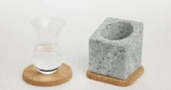 Täljsten Glaskühler Aus Speckstein Mit Trinkglas -Leonardo Shop stenkall 3